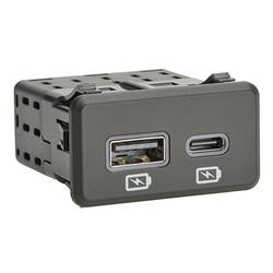 Molex 795405067 Nissan In-Vehicle Dual Port Smart Charger. USB Type A and C. with Backlight 795405067 Molex Inhalt: 1 St.