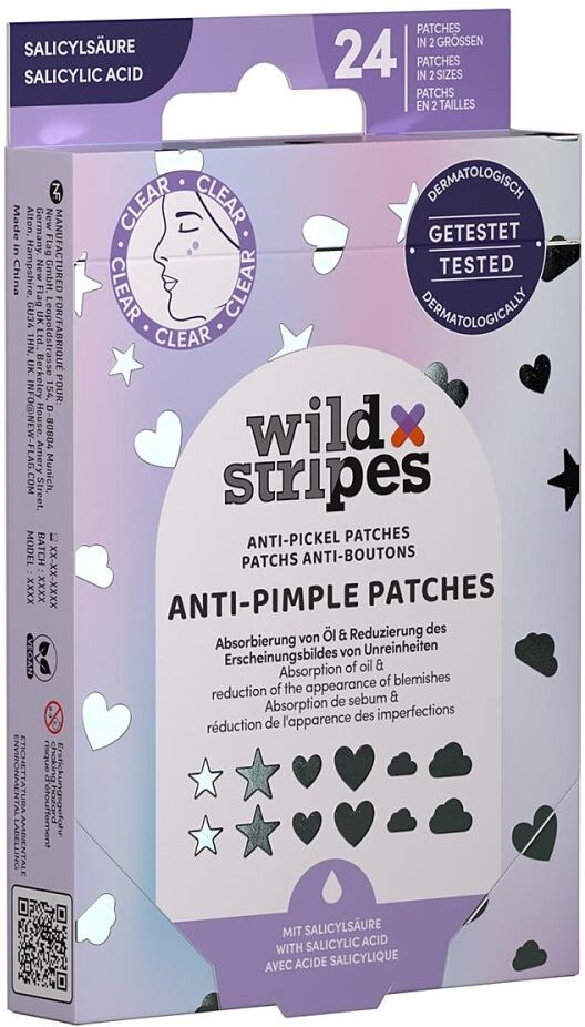 Wild Stripes Anti-Pickel Patches Holo Clear