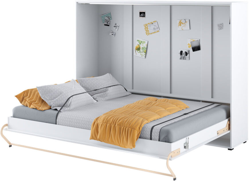 Brayden Studio Terrones Murphy Bed White Gloss Double (4'6)