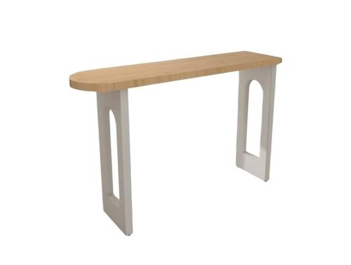 wD7rE5bm6z Bartisch Holzbalkon Freizeit Kleiner Stehtisch Home Wohnzimmer Lange Trennwand Hoher Fußtisch(Klein)
