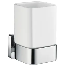 Smedbo ICE - Zahnputzbecherhalter, Verchromt/Porzellan OK443P