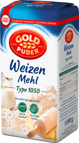 GOLDPUDER Weizenmehl Type 1050 1,0 kg 149179009