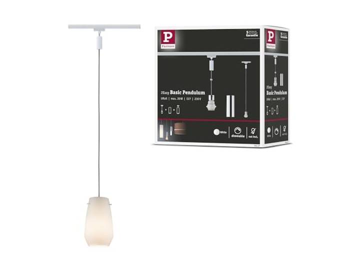 Paulmann URail 2Easy Basic Pendel max. 1x20W E27 Weiß/Chrom 230V Metall