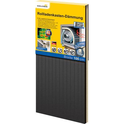 Rollladenkastendämmung SCHELLENBERG "2-teilig, 100 x 50 x 2,5 cm", grau, B:100cm H:50cm, Styropor, Dämmmaterialien, Thermoisolierung für Rollläden, Wärmedämmung für große Rollladenkästen