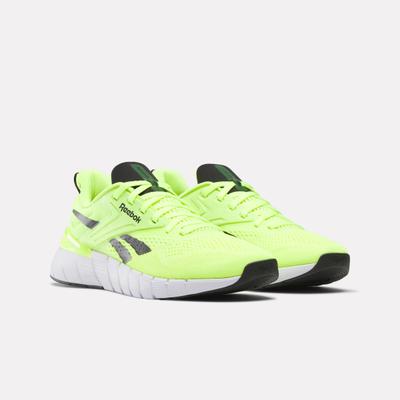 Trainingsschuh REEBOK "NANO GYM", Herren, Gr. 47, digital lime, schwarz, Synthetik, Textil, Schuhe, speziell für Gewichtheben oder für die Cardiofläche
