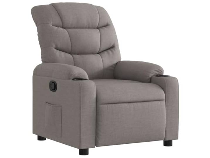 Heofavd Relaxsessel Manuell Verstellbar Taupe Stoff TV Sessel Liegesessel