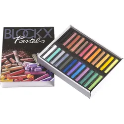 BlockX, Malstifte, Etui 24 Pastelle - Sortiert (24x)