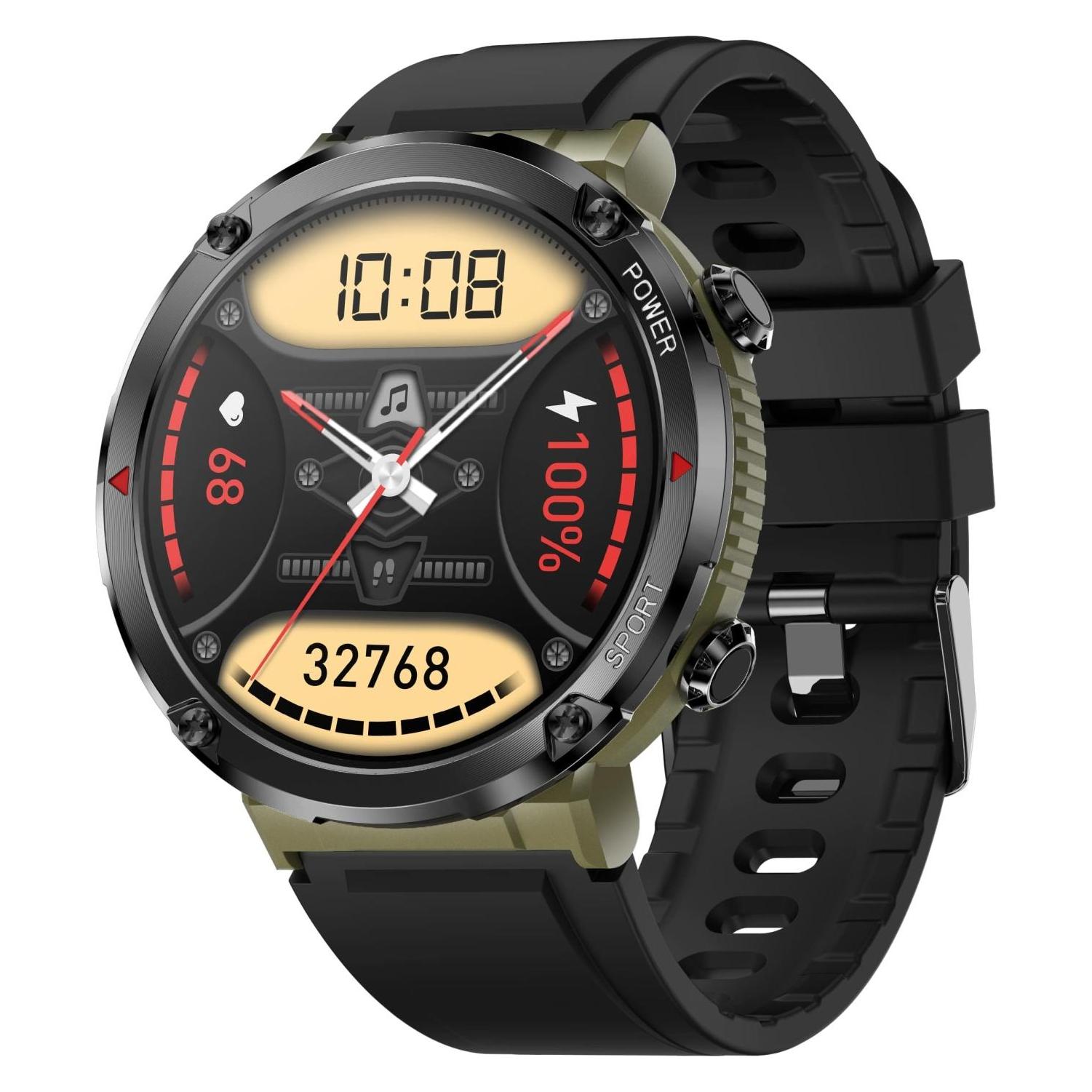 Gravity GT21-7 Smartwatch + schwarzes Silikonarmband (ohne SIM) (GT21)