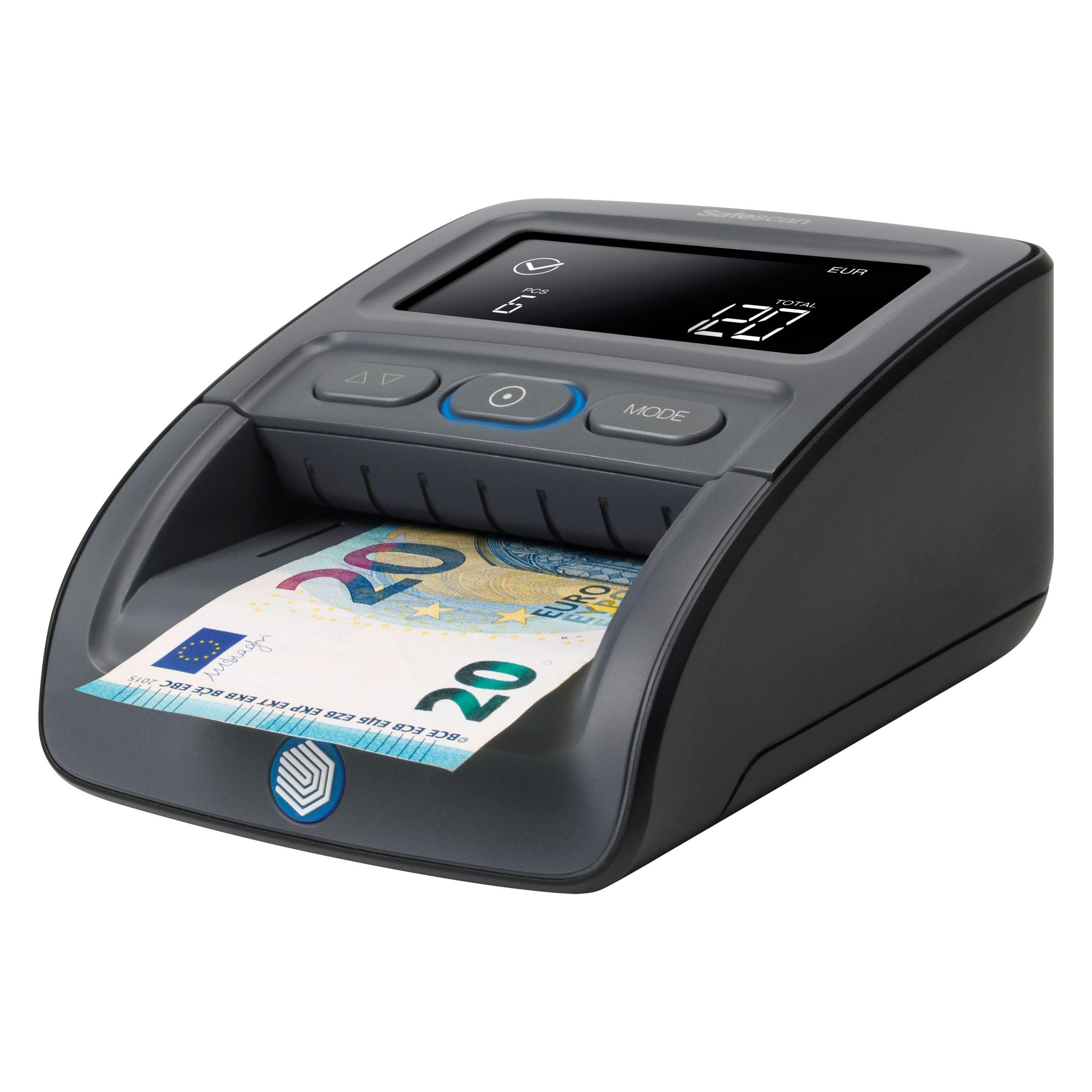 Safescan 155-S Komplett SET Geldprüfgerät Batterie & Stapler (Geldscheinprüfer) (112-0732)