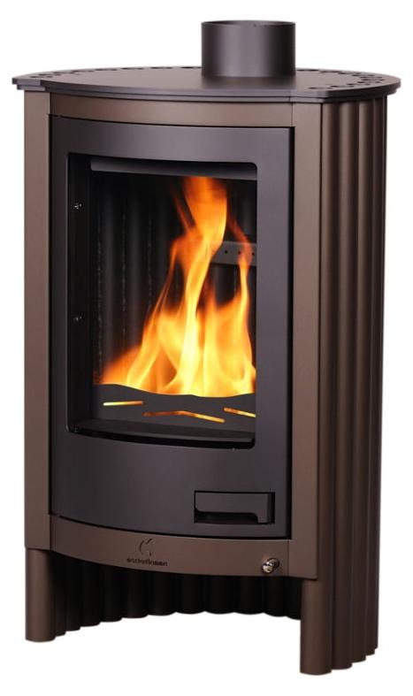 HS-Flamingo Warmluftofen | Masterflamme Piccolo I | 7 kW | Braun