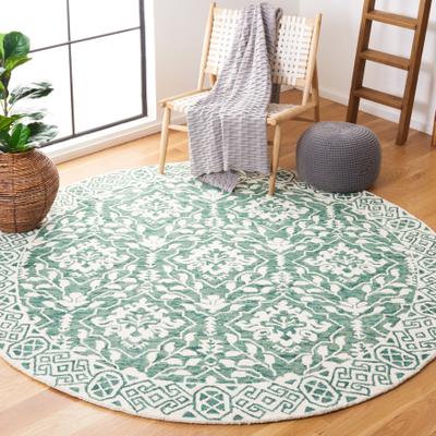 SAFAVIEH Handmade Dip Dye Nicki Floral Wool Rug