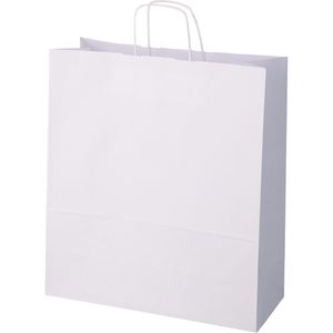 Mailmedia Papiertüten weiß, 40 x 45 x 16cm, mit Henkel, 150 Stück