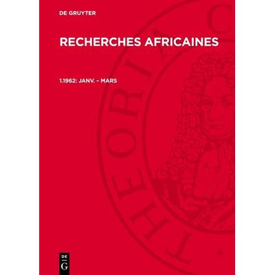 janv. – mars, Gebundene Ausgabe von , De Gruyter, 978-3-11-270584-1