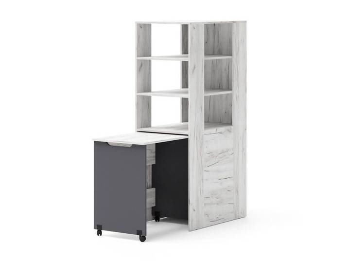 Bureau avec étagère Samoa/Fuji – système de meubles idéal pour petit espace studio et chambre ado