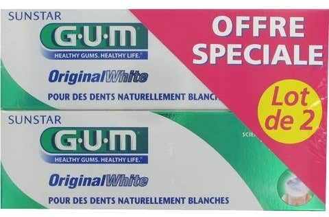 Gum Original White Dentífrico 2x75ml