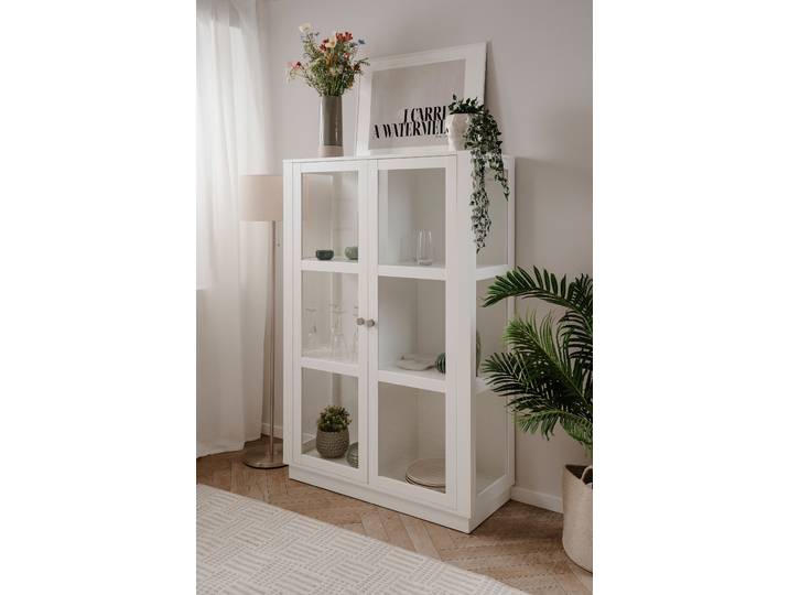 home24 Highboard Mejou 100 x 150 x 40cm wit