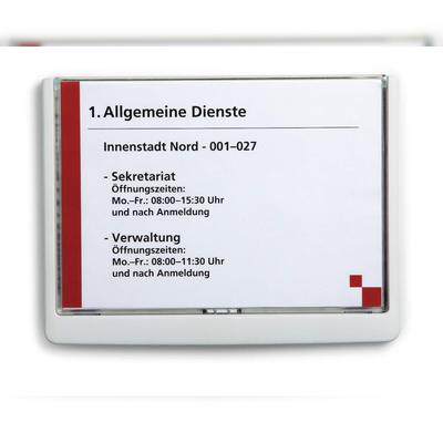 Durable Türschild A5 ws CLICK SIGN transparente Front