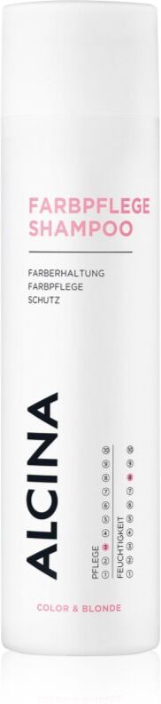 Alcina Color & Blond Shampoo für gefärbtes, chemisch behandeltes und aufgehelltes Haar 250 ml