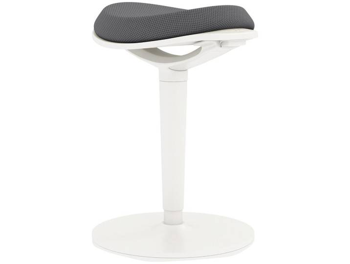 Homcom Sitzhocker, ergonomischer, Mesh, Grau, Kunststoff, 35.5x71.5x42.5 cm, Büromöbel, Bürostühle, Bürohocker