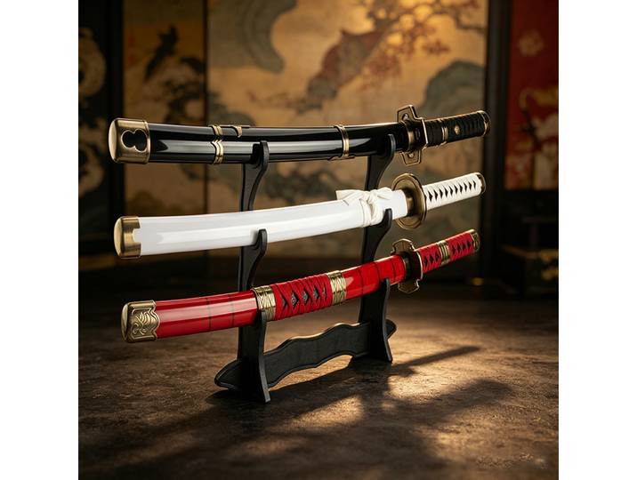 Katanas de Roronoa Zoro de 80 cm pour cosplay de personnage d'anime avec ceinture et support d'épée Sandai kitetsu Enma Purple Lchimonji