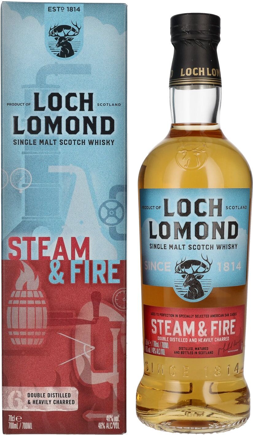 Loch Lomond Whisky Loch Lomond STEAM & FIRE Single Malt Scotch Whisky 46% Vol. 0,7l in Geschenkbox