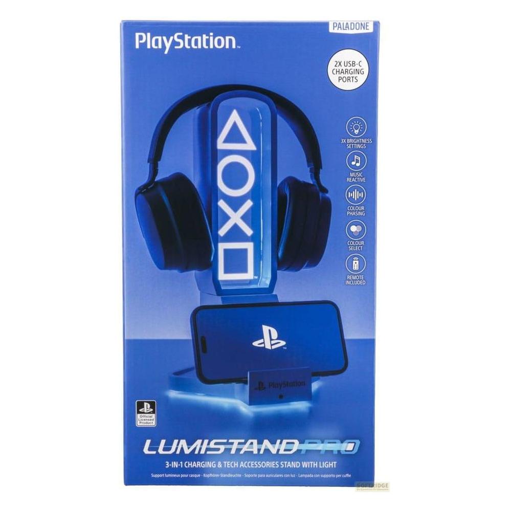 Paladone Products Paladone Lampada Stand per Cuffie Premium PlayStation Logo (Playstation Classic) (GPCU0005)