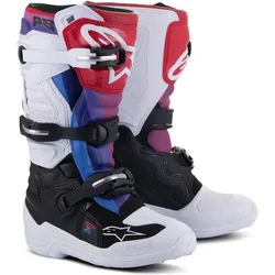 Alpinestars Tech 7S Rainbow, Stiefel Jugend - Weiß/Schwarz/Rainbow - 7 US