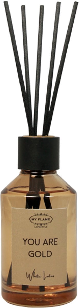 MY FLAME Geurstokjes You Are Gold White Lotus 100 ml