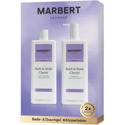 800ml Marbert Body Care Bath & Body Classic Set (Duschgel 400ml + Lotion 400ml)