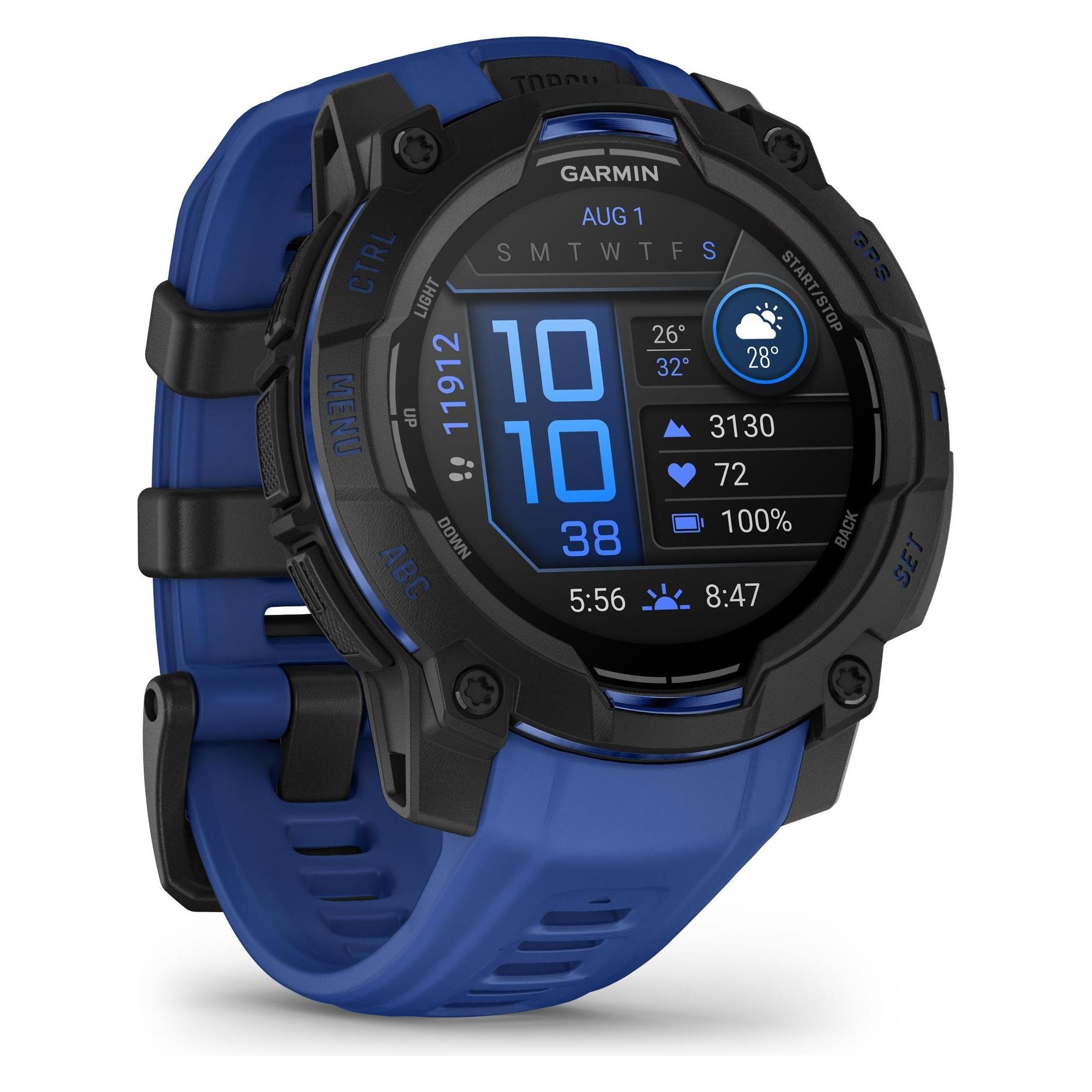 Garmin Instinct 3 AMOLED (45 mm, Polymer, Schwarz, ohne SIM) (010-02936-03)