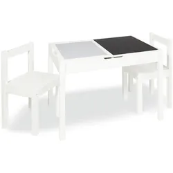 Tischplatten-Set mit Magnettafel und Tafellack für Kindersitzgruppe „Linnea”, weiß, 2-tlg.