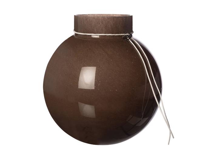 ERNST Vase en verre Ernst rond brun H25 cm Ø24 cm