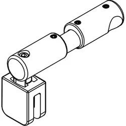 HSK Ersatzteile Kreuzverstrebung komplett, Schwarz-matt, E100322-5-68 E100322-5-68