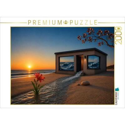 CALVENDO Puzzle Hier wohnt das Meer | 2000 Teile Lege-Größe 90 × 67 cm Foto-Puzzle für glückliche Stunden