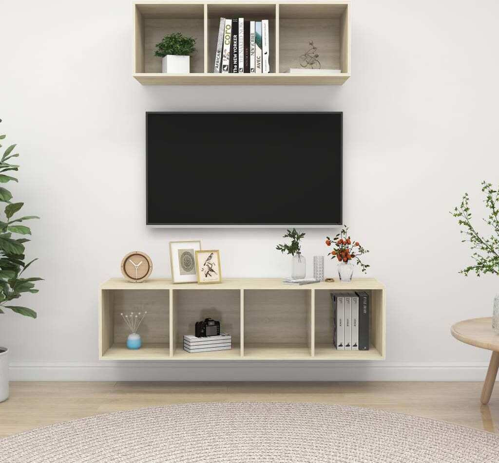 Prolenta Set van 2 TV-meubels voor de woonkamer