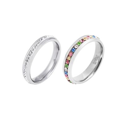 Fingerring LADY Gr. 17, silber (silberfarben), Fingerringe, Damen, 17, Edelstahl, Schmuckset Fingerring