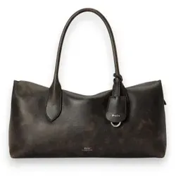 Polo Ralph Lauren für Damen. 428P14289001 Bellport Ledertasche schwarz (OSFA), Lässig