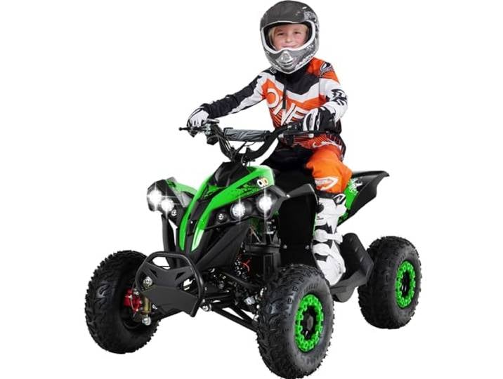 Actionbikes Motors Kinder Quad Elektro ATV Reneblade (Schwarz/Grün)