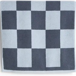 Check Bodenhandtuch 50 x 90 cm, blau