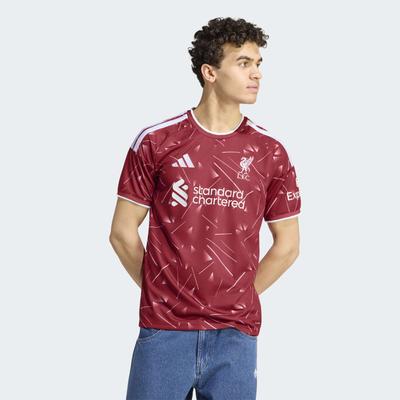Fußballtrikot ADIDAS PERFORMANCE "FC LIVERPOOL 26/27 HEIMTRIKOT", Herren, Gr. 3XL, rot (active maroon), Obermaterial: 100% Polyester, Rundhals, Trikots Fußballtrikot, mit Climacool Technologie, schmal geschnitten