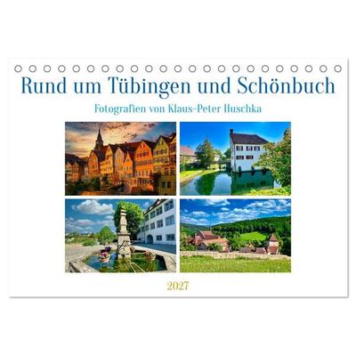 Rund um Tübingen und Schönbuch (Tischkalender 2027 DIN A5 quer), CALVENDO Monatskalender