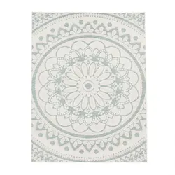 OUTDOORTEPPICH Marokkanisch Türkis 80 x 250 cm