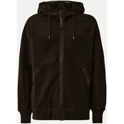 Sweatjacke mit Kapuze und Goggles Schwarz XXL