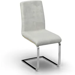 Schwingstuhl Nubia Creme Bouclé Gepolstert