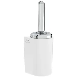 VitrA Liquid WC-Bürstengarnitur A44566 130x130x4157mm, Wandmontage, Bürstenstiel und Abdeckung chrom