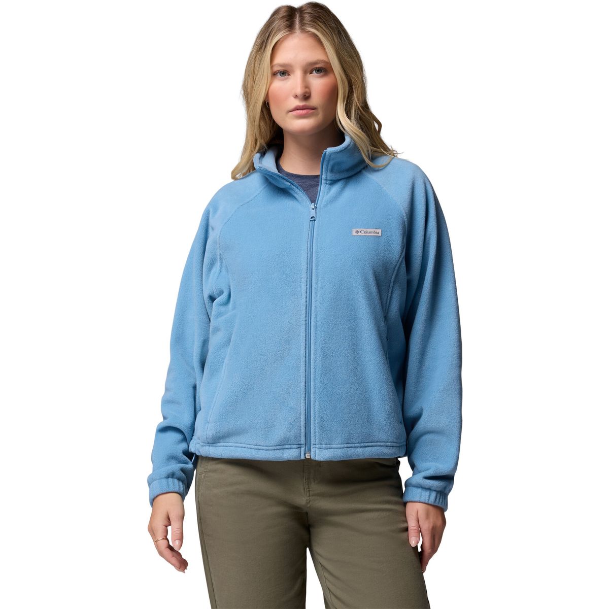 Columbia Women's Benton Springs Relaxed Fleece Jacket rainy day (447) S 213622-2136221-447-S