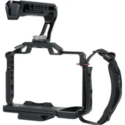 Sirui SCH-S5M2 Full Camera Cage Kit für Panasonic LUMIX S5II/S5IIX mit Griff (Cage, Griff), Video Zubehör, Schwarz