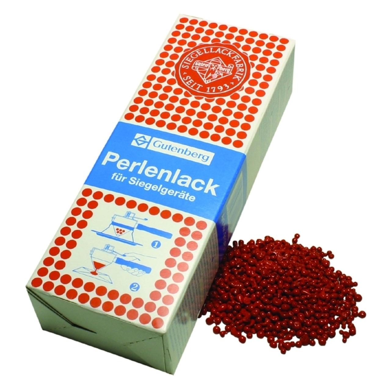 Gutenberg Siegellack Perlenlack, zinnoberrot (41001)