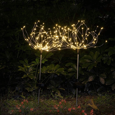 HomeDecorAndMore LLC Waterproof Solar Garden Fireworks Lamp Multicolors