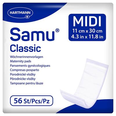 Samu Wöchnerinnen Vorlagen Classic midi 11x30 cm 56 St Einlagen